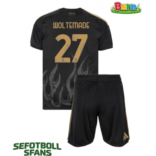 Juventus Nick Woltemade #27 Tredjeställ Barn 2026-27 Kortärmad (+ Korta byxor)